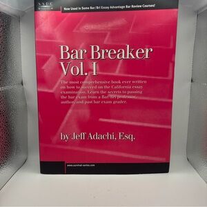 BAR BREAKER By Jeff Adachi *Good Condition* - New Revised Edition
